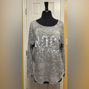 Lane Bryant Gray Graphic Sweatshirt